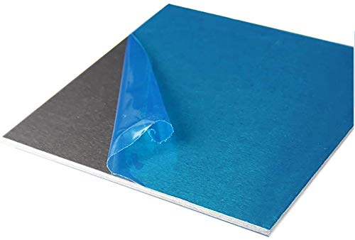 Precision Aluminum Sheets & Plates 300x300mm - 3mm & 4mm Thickness for Metalworking, DIY Projects, and Industrial Tooling - Flat Sheet Metal Plates for CNC Machining, Model Making, and Fabrication