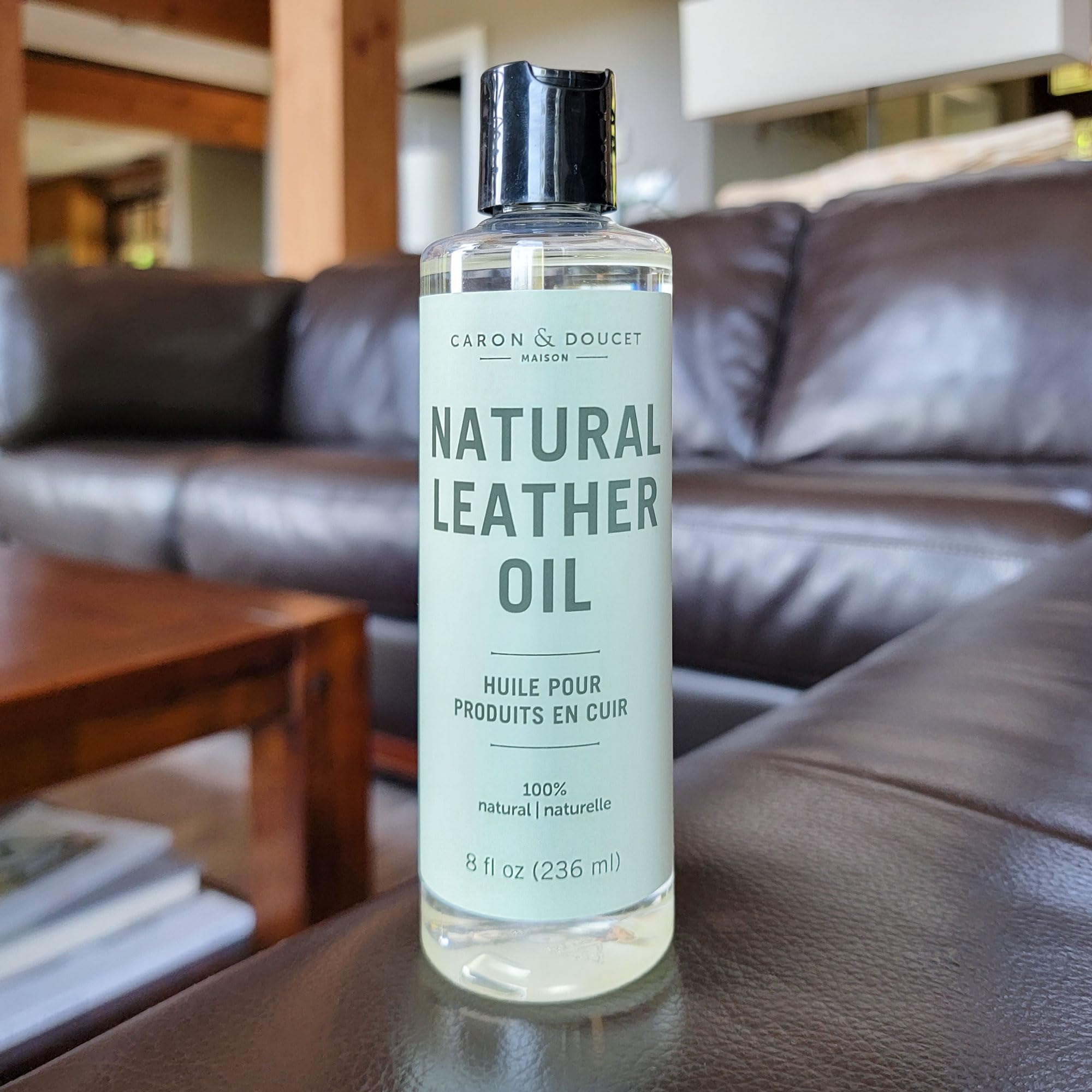 Caron & Doucet - 100% Natural Leather Oil & Conditioner for Repair & Restoration | Best for Shoes, Boots, Couches, Car Seats, Purses, Jackets, Saddles & Tack | Perfect for Leather Care & Maintenance at Home or On-the-Go