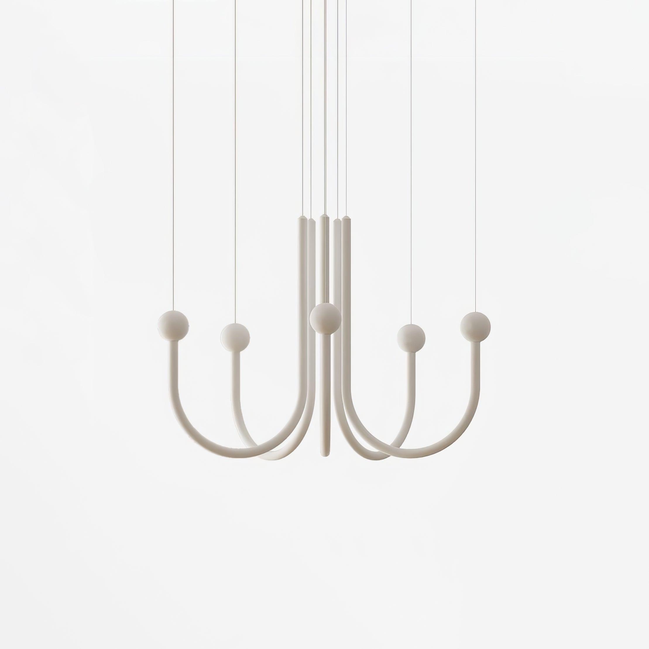 Modern Chord Point Pendant Light - Adjustable Hanging Ceiling Lamp for Kitchen Island, Dining Room & Bedroom Lighting - Industrial Style Fixture with Vintage Edison Bulb Compatibility