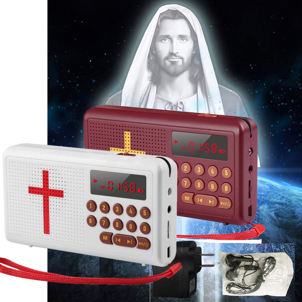 Henan Audios Bible Player - Portable King James Version Audio Bible Device for Home, Travel & Church Worship