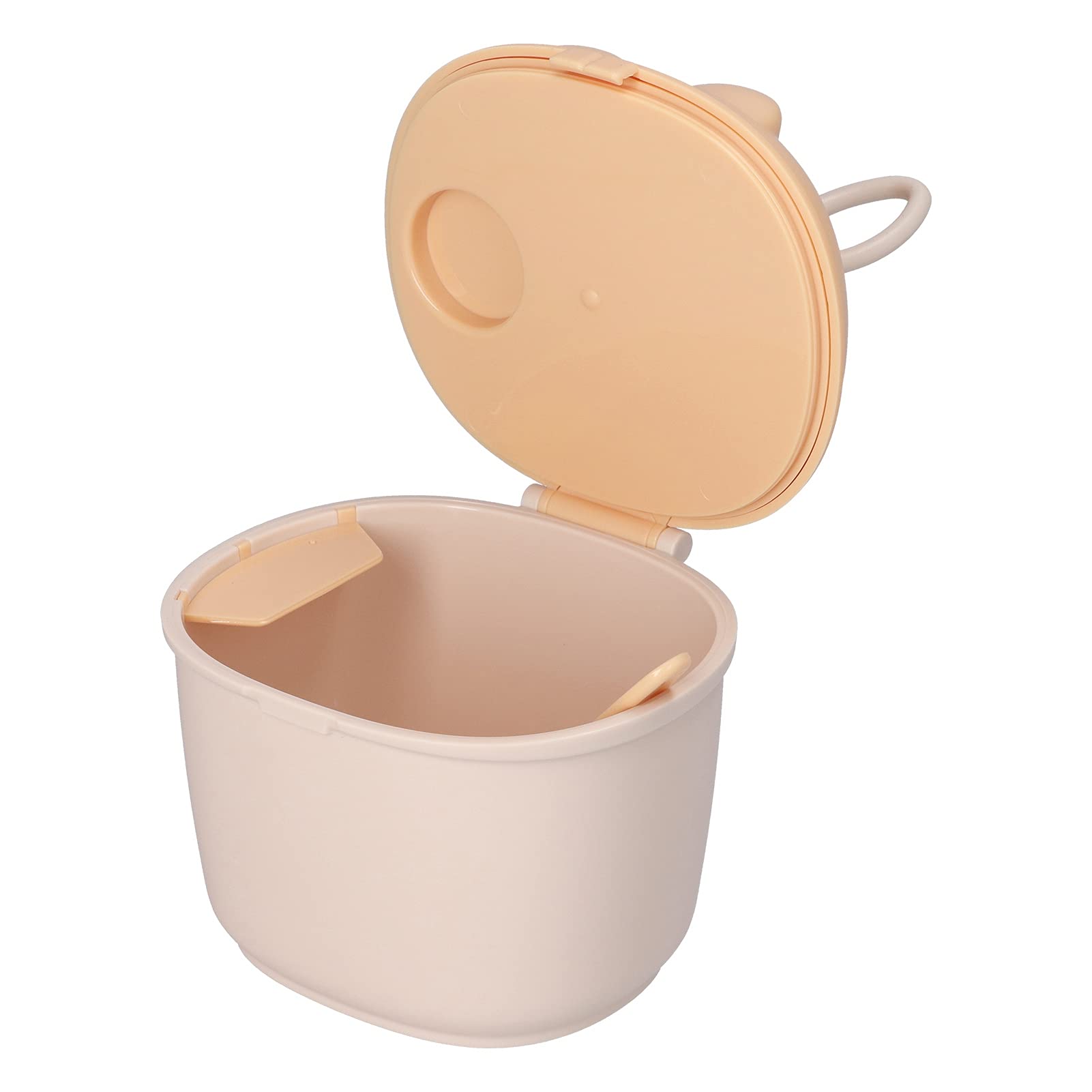 Portable Travel Milk Powder Storage Container - BPA-Free Food Grade Powder Dispenser for Baby Formula, Coffee, Protein & Snacks - Home & On-the-Go Use (Yellow)