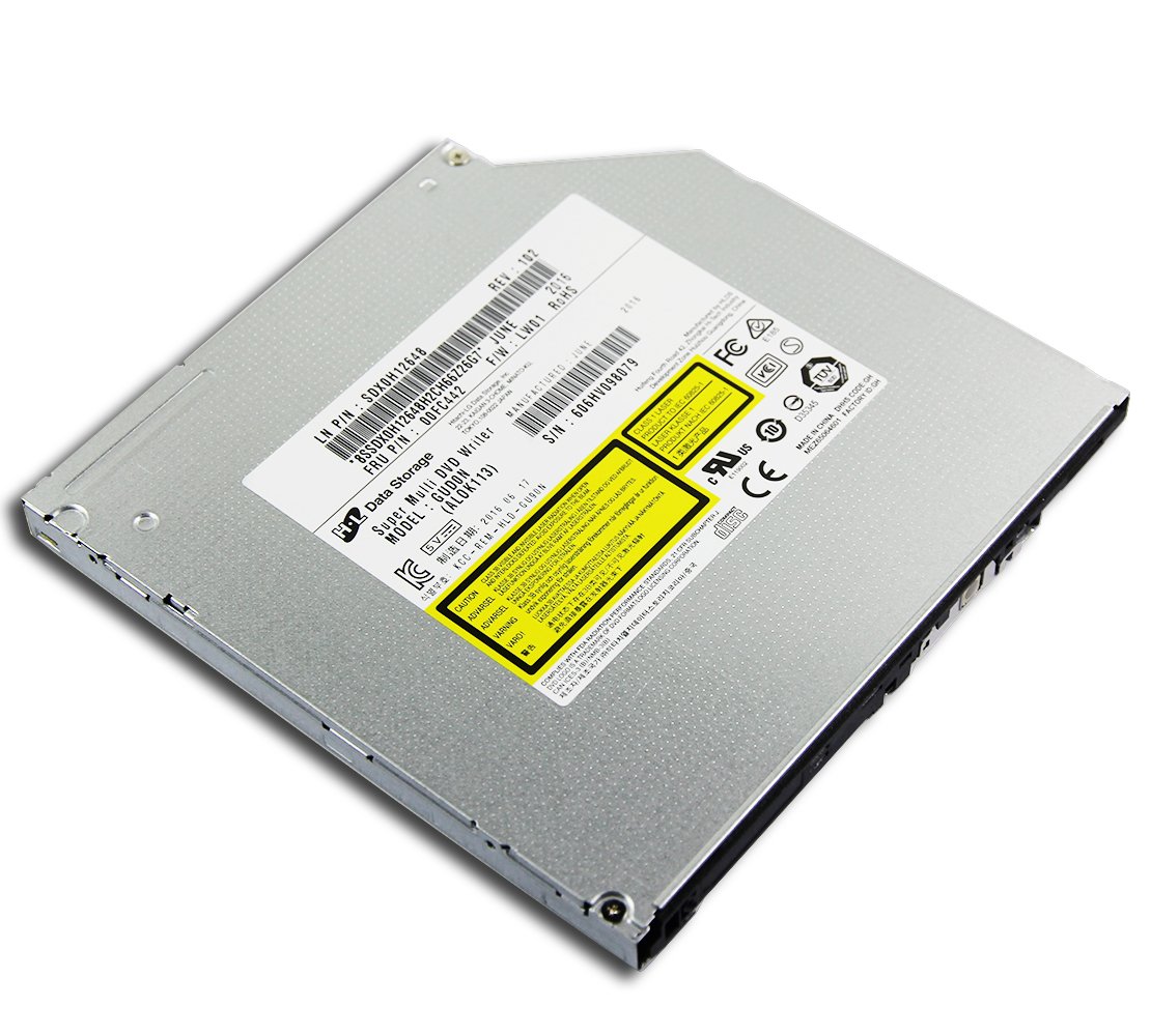 HL-DT-ST GUD0N 8X Slim SATA DVD±RW DL Burner - 24X CD-RW Recorder for HP Dell Lenovo Laptops | 9.5mm Tray-Loading Optical Drive Replacement | Perfect for Data Backup, Media Burning & Software Installation