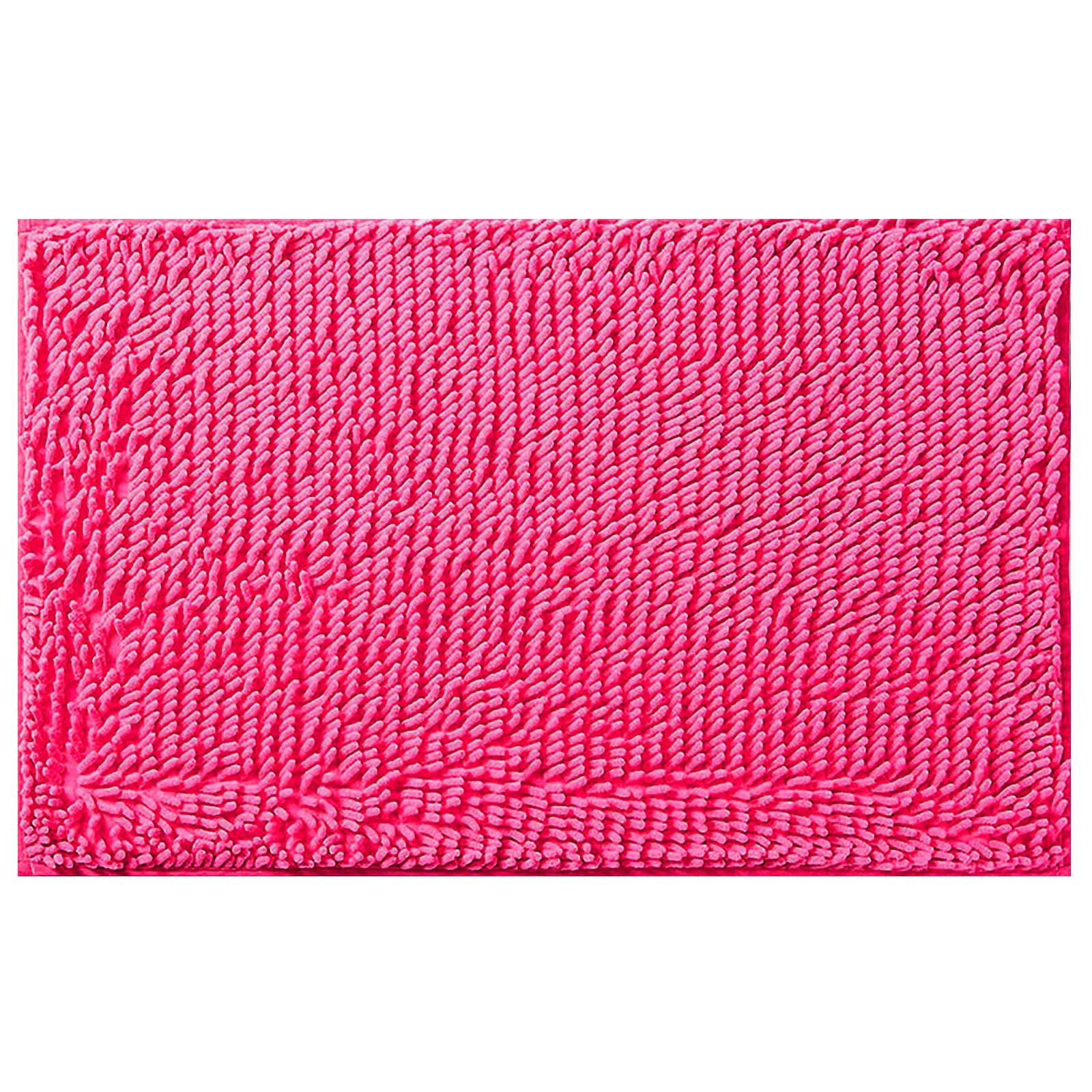 **Premium Rose Red Bathroom Rug - Super Absorbent, Soft & Plush Bath Mat - Durable, Thickened, Machine Washable - Non-Slip Shower Carpet for Bathroom, Vanity & Bedroom - Cozy Small Blanket Throw for Home Decor**