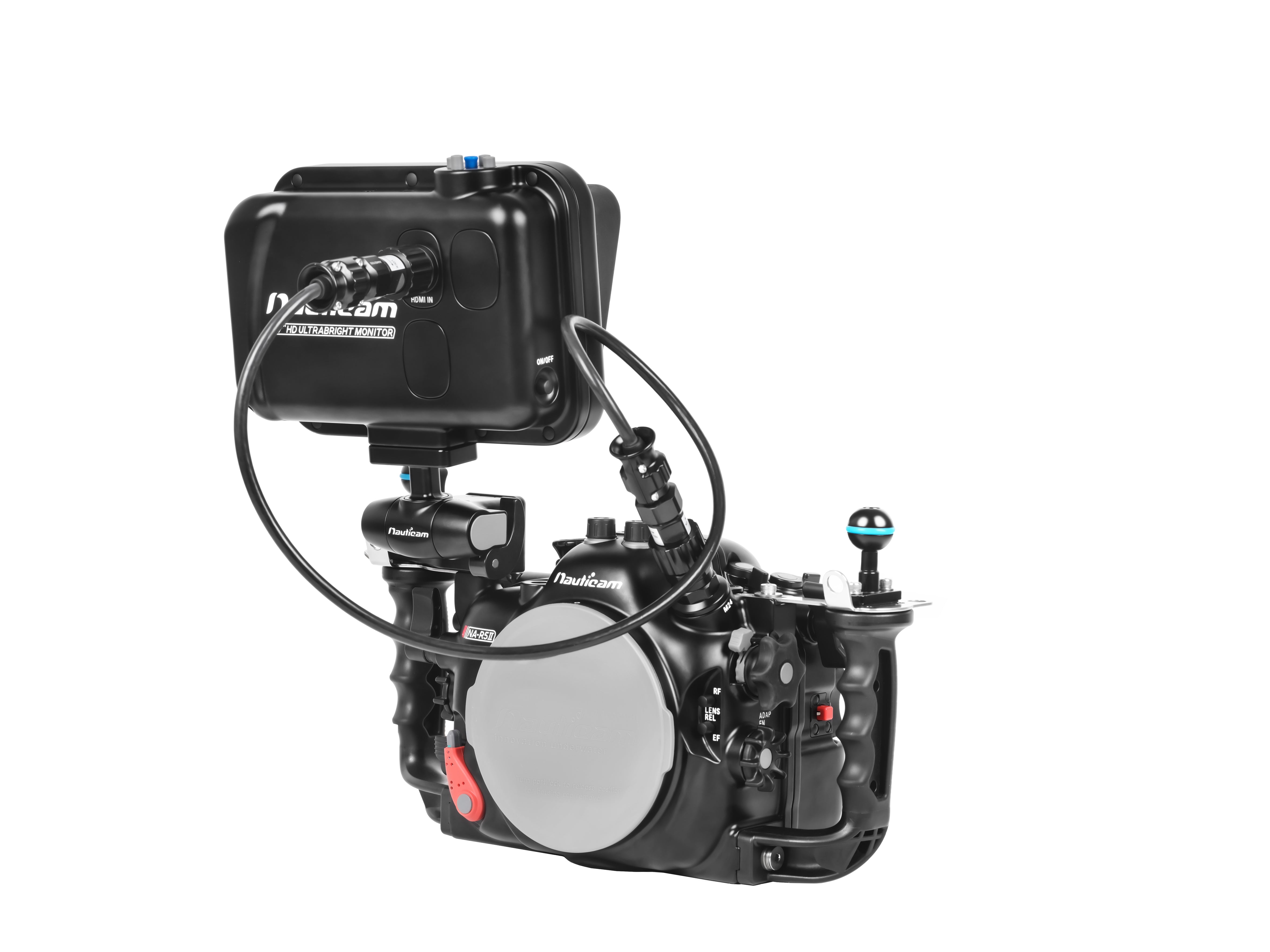 Nauticam 7'' T7 HD UltraBright Underwater Camera Monitor with HDMI 1.4 Input - Perfect for Scuba Diving, Underwater Photography & Marine Exploration (Cables Not Included)