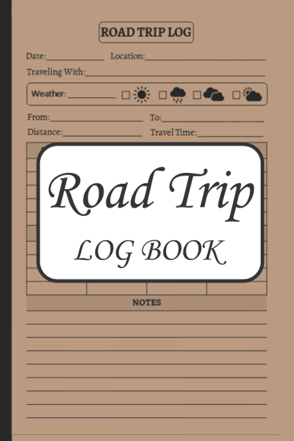 Road Trip Journal for Kids & Adults - Fun Travel Adventure Log Book with Prompts to Track Memories | Perfect Travel Gift for Family Vacations & Road Trips | Use for Camping, RV Trips & Cross-Country Adventures