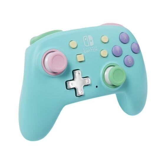 PowerA Nano Enhanced Wireless Controller for Nintendo Switch - Spring Dream, Compact & Portable Gamepad for Travel, Gaming On-The-Go & Multiplayer Sessions