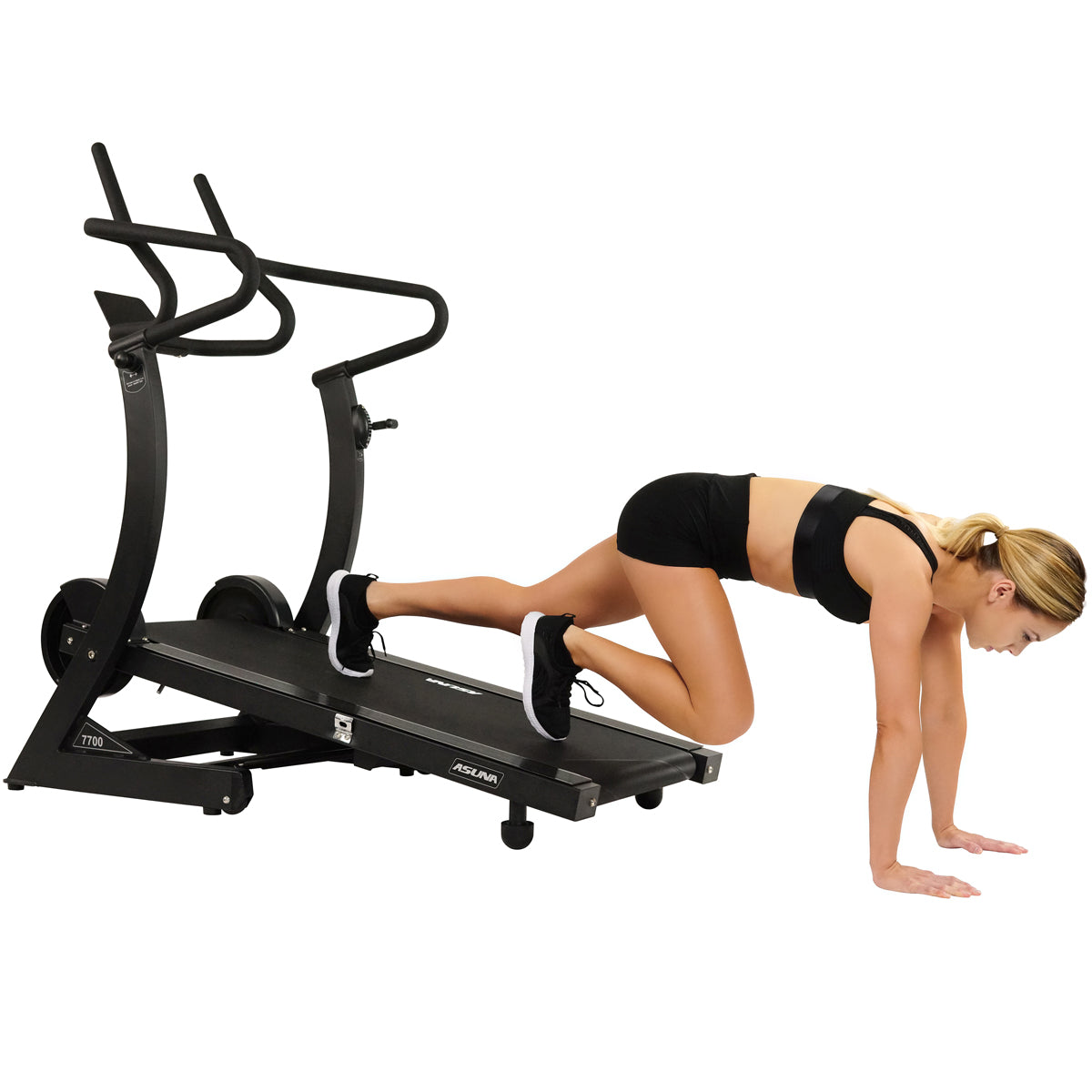 Asuna Heavy Duty Manual Treadmill with Incline - 400 LB Weight Capacity for Home Gym, Cardio Workout & Small Space Fitness