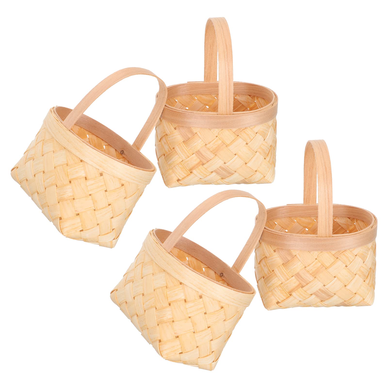 Cabilock 4-Piece Decorative Chip and Candy Baskets - Elegant Gift Baskets for Weddings, Birthdays, Baby Showers & Parties | Perfect for Candy Buffets, Snack Displays & Table Decorations