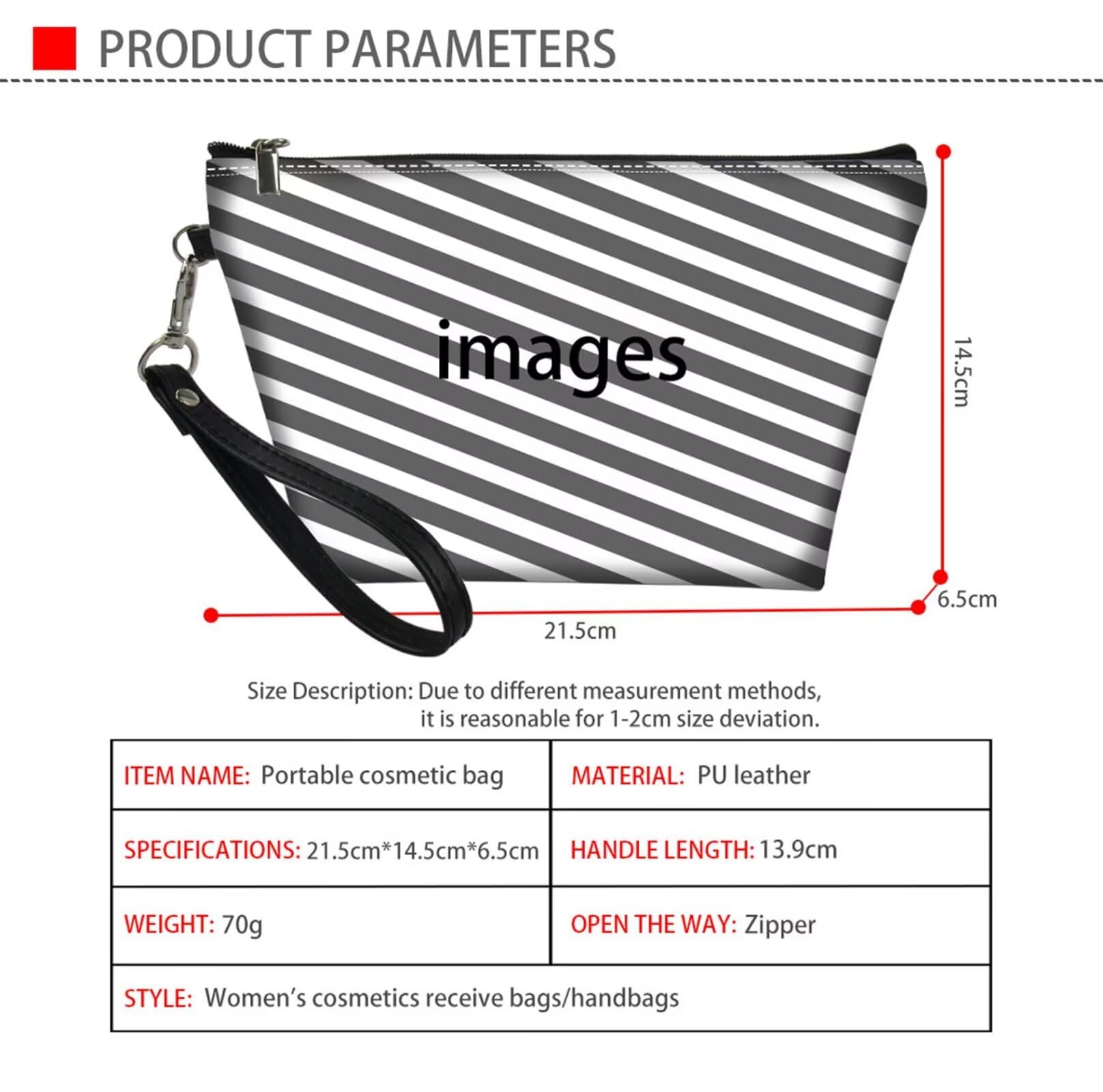 Black Dachshund Makeup Bag for Women - Waterproof Cosmetic Pouch with Zipper, Travel Toiletry Organizer, Small Luggage Accessories Gift (Perfect for Travel, Gym & Daily Beauty Storage)