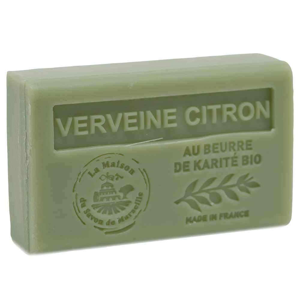 Organic Shea Butter Marseille Soap - French Lemon Verbena Scented Bar (125g) for Sensitive Skin & Eco-Friendly Bathing - Perfect for Daily Use, Travel & Gifts