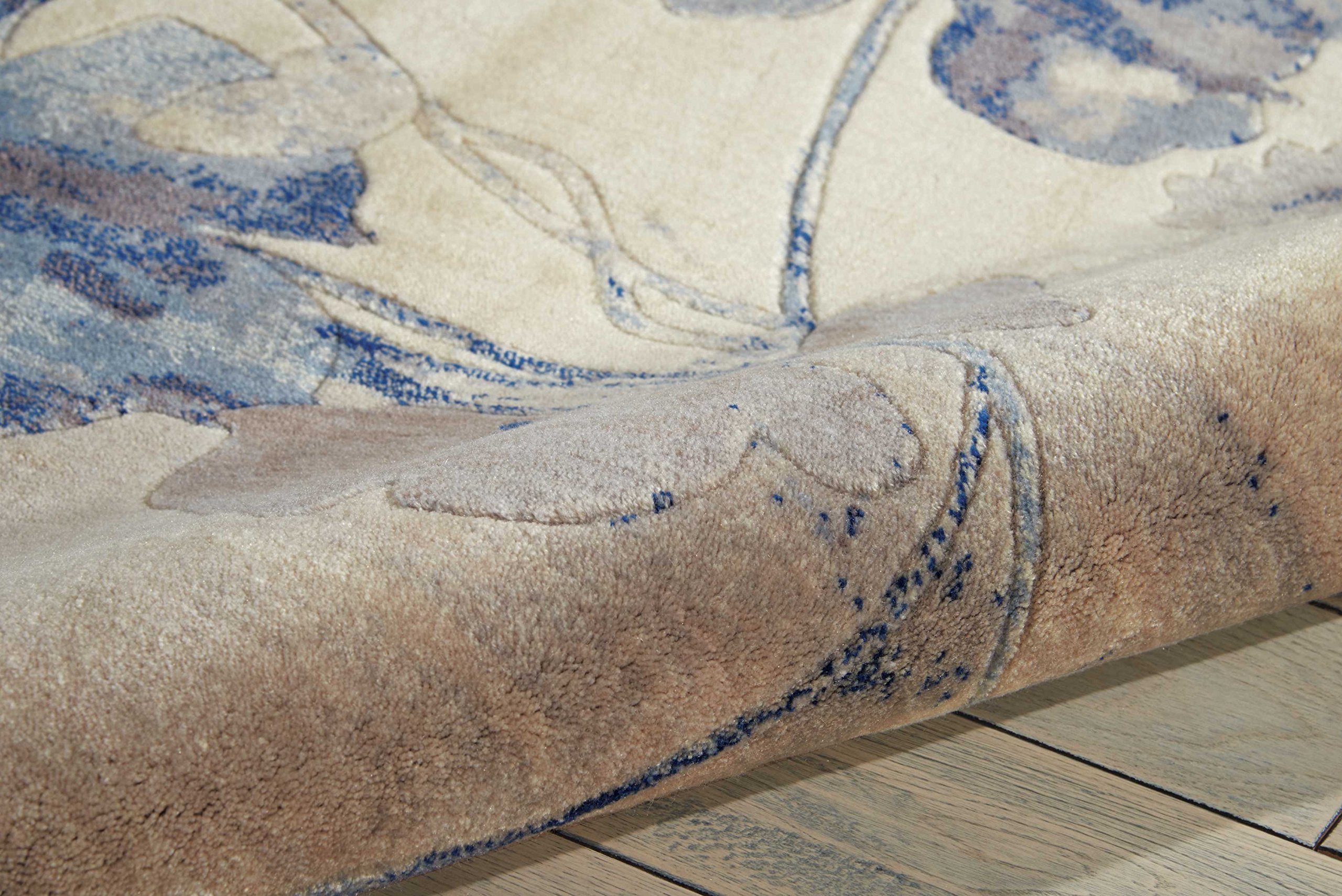 Nourison Somerset Floral Ivory/Blue 5'3