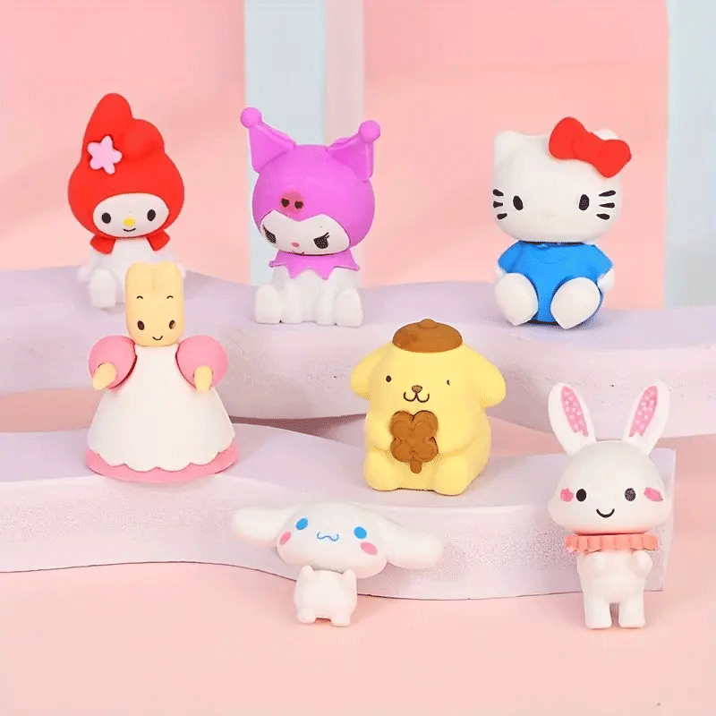 Sanrio Hello Kitty Mystery Eraser Blind Bag - Cute Collectible Erasers for School, Office & Gifts (12-Pack) - Perfect for Back to School, Party Favors & Kawaii Stationery Lovers