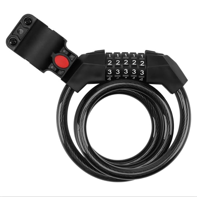 NAVIC Premium Electric Bike Lock - Heavy Duty Anti-Theft Security for E-Bikes & Bicycles - Waterproof & Cut Resistant - Perfect for Commuting, Urban Riding & Outdoor Adventures