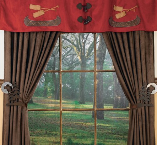 Premium BLACK FOREST DECOR Chocolate Drapes - Elegant Window Curtains for Kitchen, Dining Room & Cafe Decor - Rich Brown Chocolate-Themed Home Textiles for Cozy & Stylish Interiors