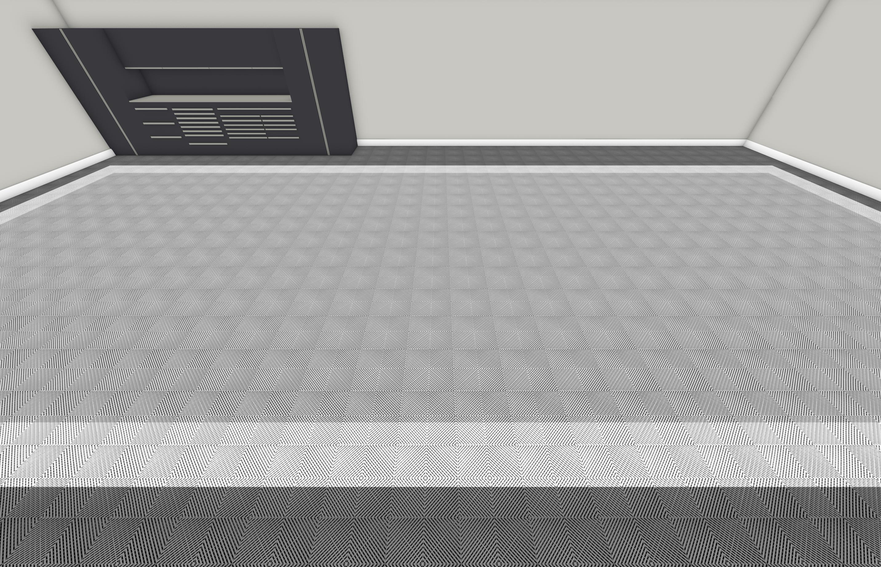 Swisstrax Modular Garage Floor Tiles - 4 Car Garage Flooring Solution - Durable & Easy to Install for Home Garage, Workshop, and Car Showroom