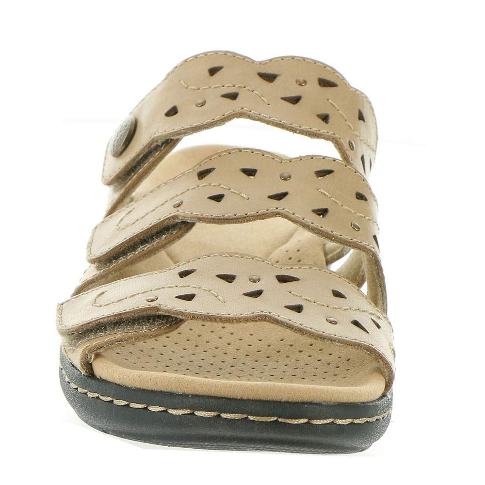 Clarks Women's Laurieann Echo Flat Sandal - Comfortable Casual Sandals for Women | Perfect for Summer, Beach, and Everyday Wear