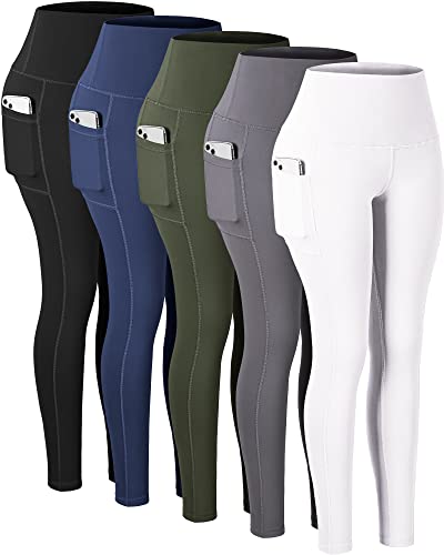 5 Packs - Black/Navy/Gray/White/Army Green