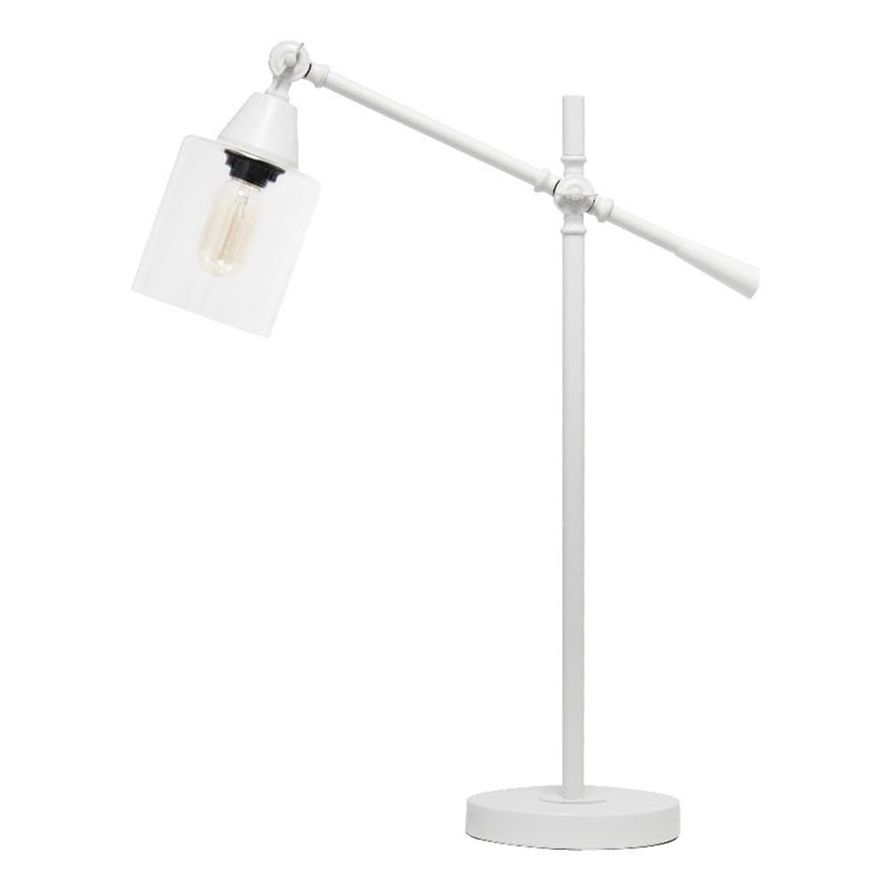 Adjustable White Desk Lamp for Home & Office Study