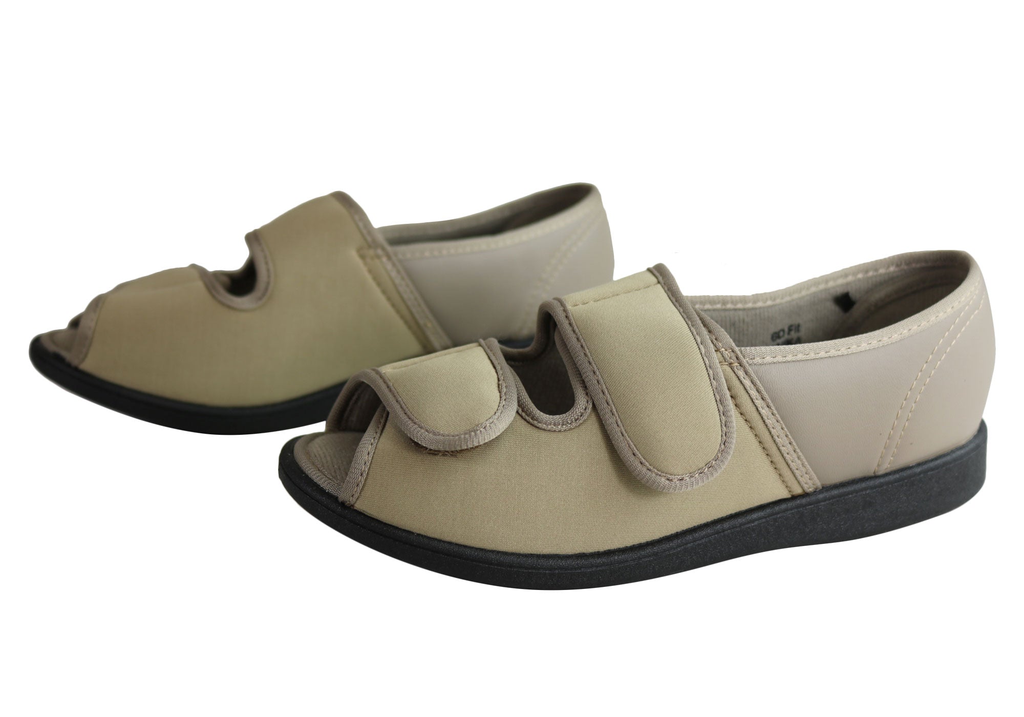 Homyped Anika Women's Comfortable Wide Fit Adjustable Open Toe Slippers - Soft House Shoes for Relaxing at Home, Spa & Indoor Use