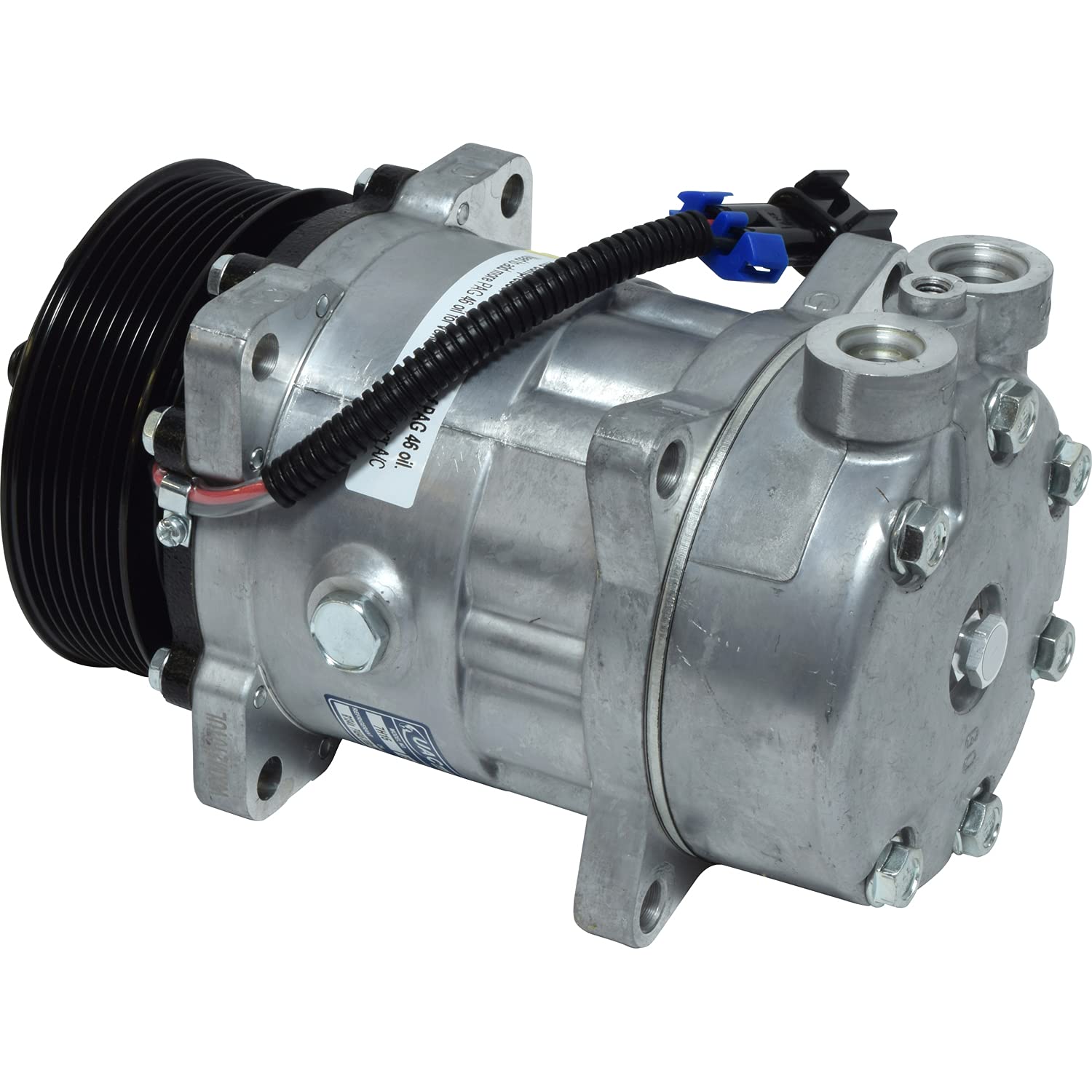 SD7H15 A/C Compressor Replacement for Kenworth Peterbilt Trucks - Heavy Duty Air Conditioning System Part for Truck Cab Cooling & Long Haul Comfort