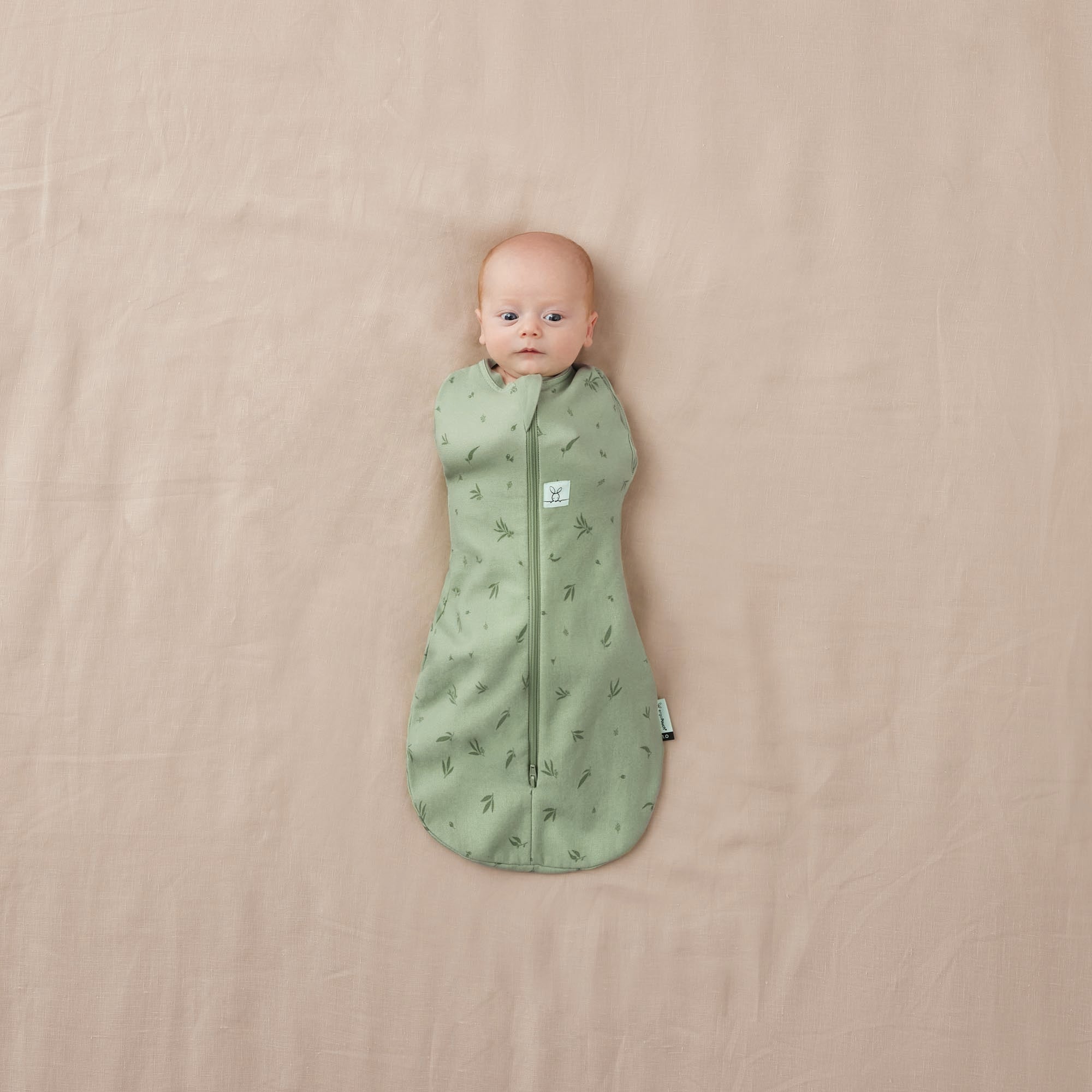 ErgoPouch Cocoon Zip Swaddle Bag 1.0 TOG - Soft Baby Sleep Sack for Newborns to 6 Months - Perfect for Nursery, Daycare & Travel - Willow Print