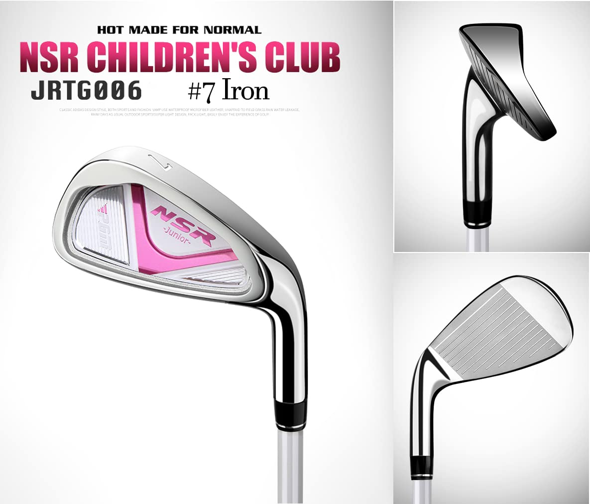 PGM Junior Golf Club Complete Set - Right Handed 6-Piece Youth Golf Clubs for Kids (Driver, Hybrid, 7 & 9 Irons, Wedge, Putter) with Stand Bag & 2 Headcovers - Perfect for Boys & Girls Learning Golf | Ideal for Backyard Practice, Driving Range & Junior Tournaments