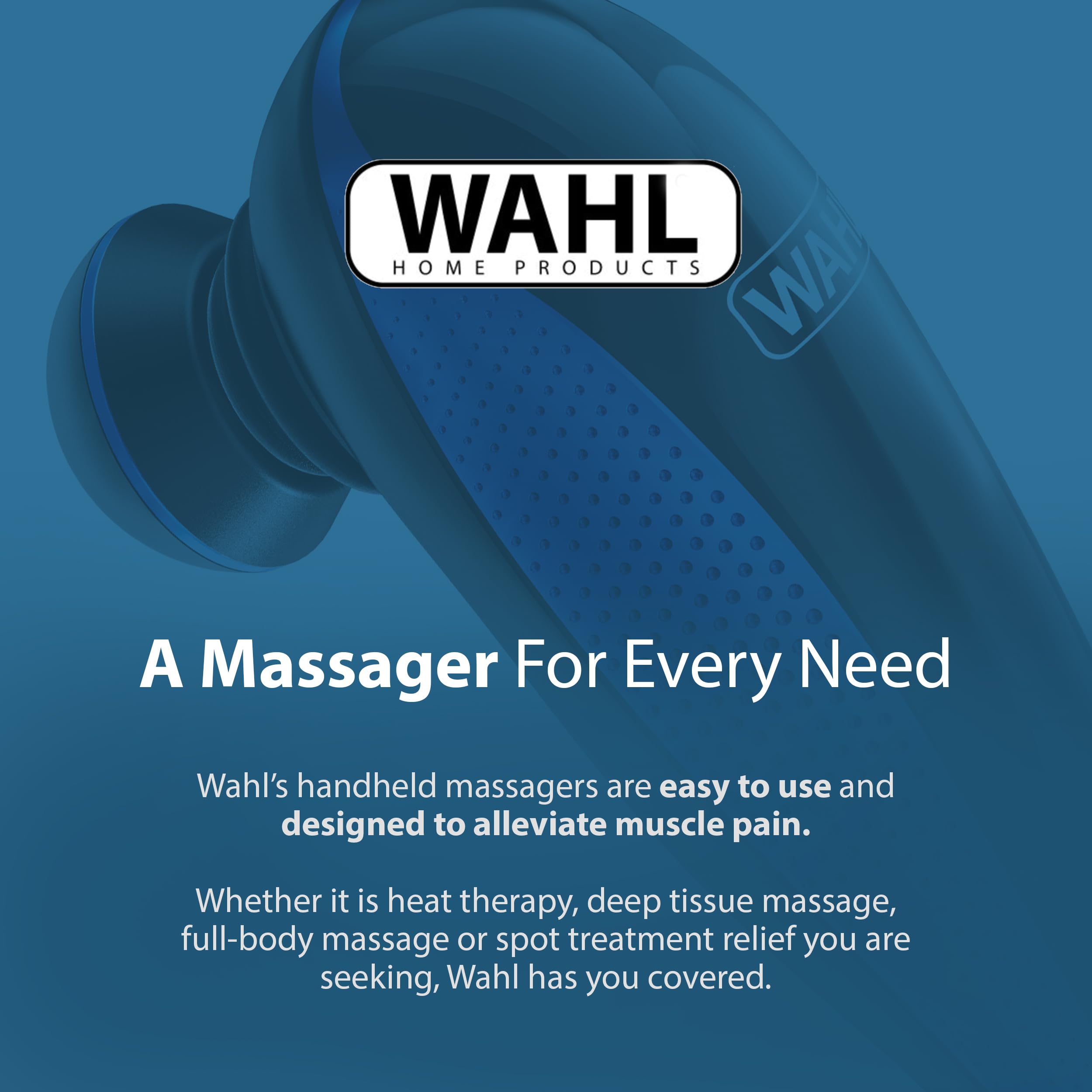 Wahl Lithium Ion Cordless Deep Tissue Massager for Muscle, Back, Neck & Shoulder Pain Relief - Handheld Percussion Therapy Device - FSA Eligible - Model 4232 - Perfect for Home Use, Office Relaxation & Post-Workout Recovery