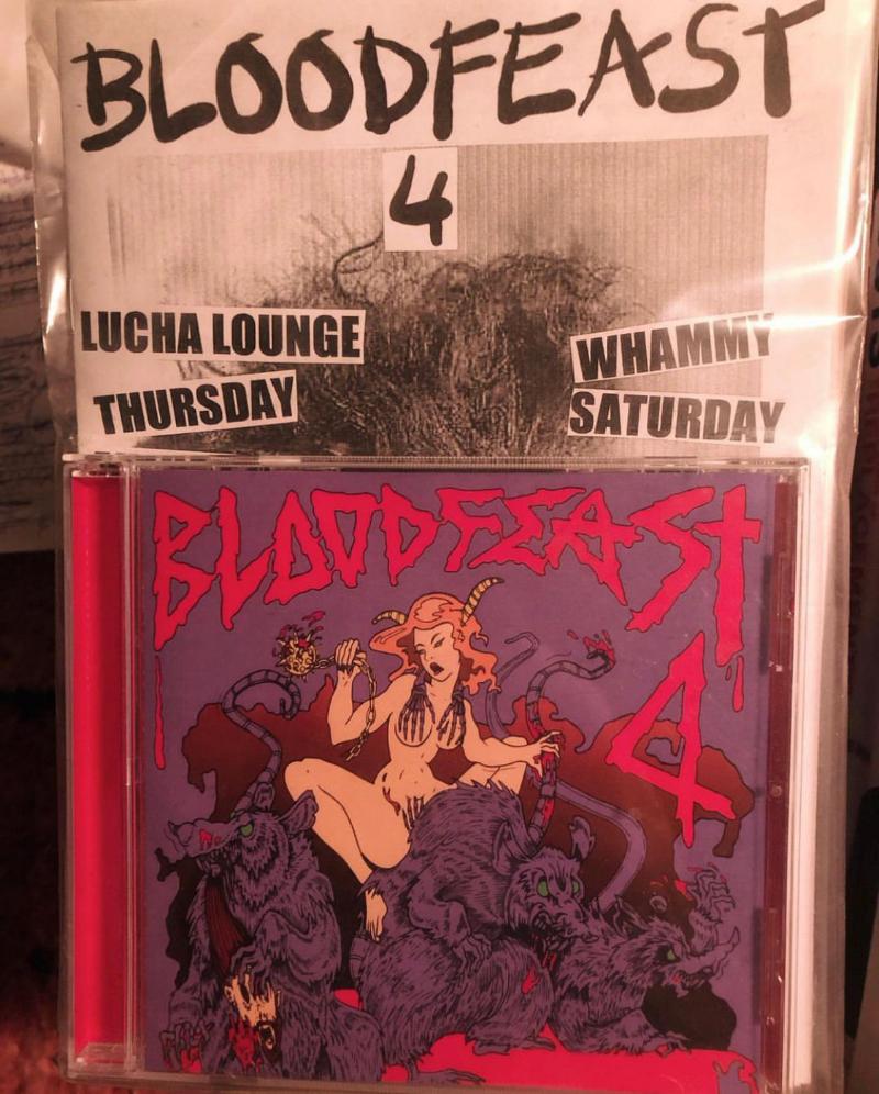 Bloodfeast #4 CDR/Zine - Underground Horror Music & Zine Collection for Fans of Extreme Metal & DIY Culture | Perfect for Collectors & Music Enthusiasts