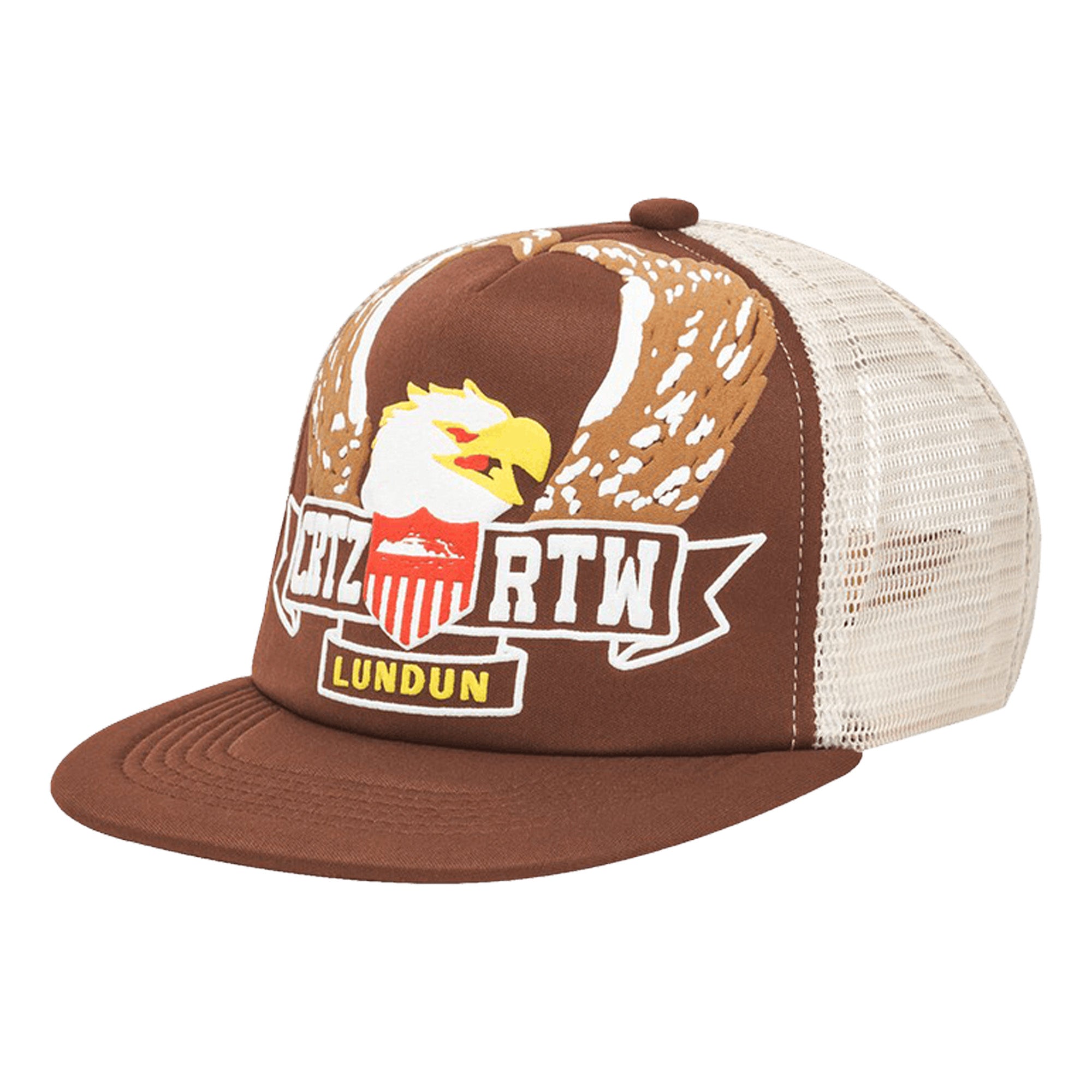 Corteiz Dipset Trucker Hat Brown - Vintage Baseball Cap for Men & Women - Stylish Adjustable Snapback for Casual Wear, Street Fashion & Hip Hop Outfits