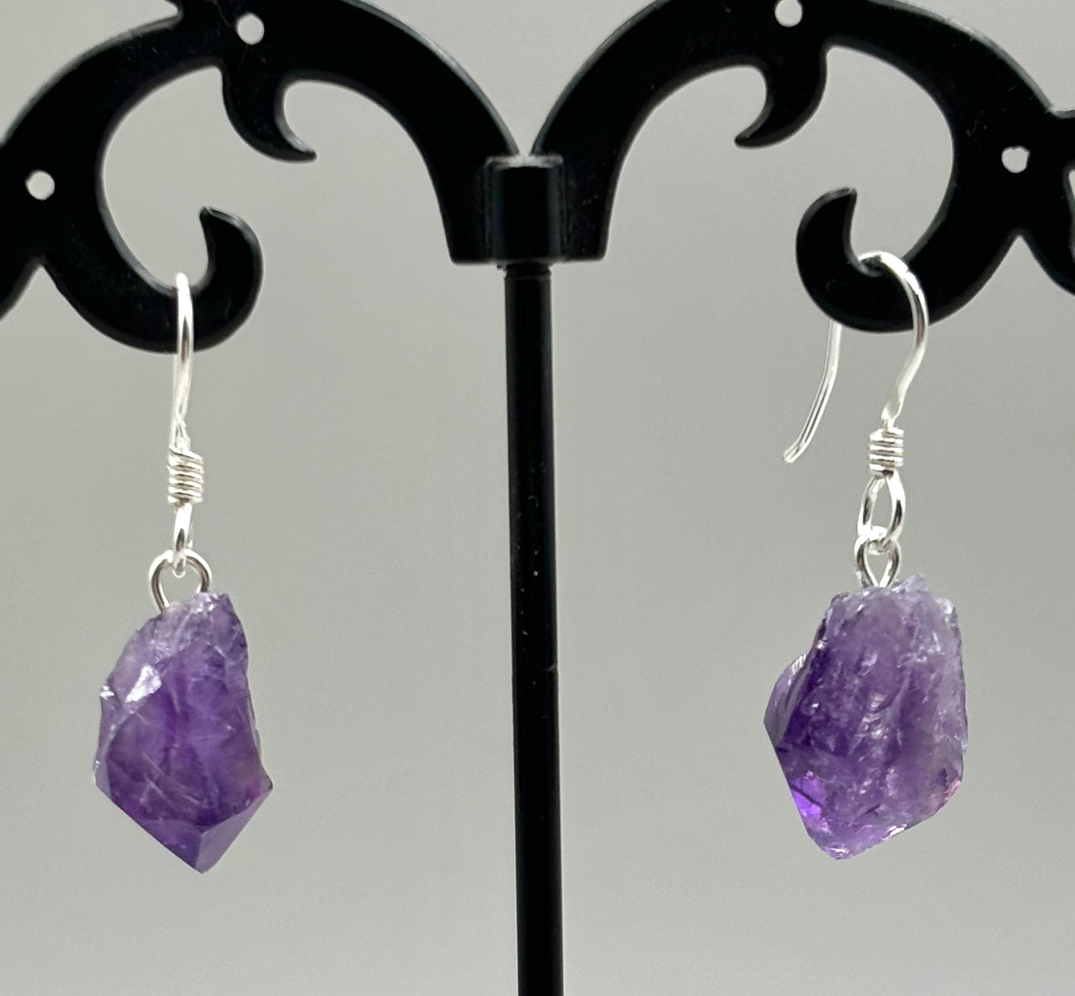 Natural Amethyst Stud Earrings 925 Sterling Silver for Women - Elegant Purple Gemstone Jewelry Gift for Birthday, Wedding & Everyday Wear