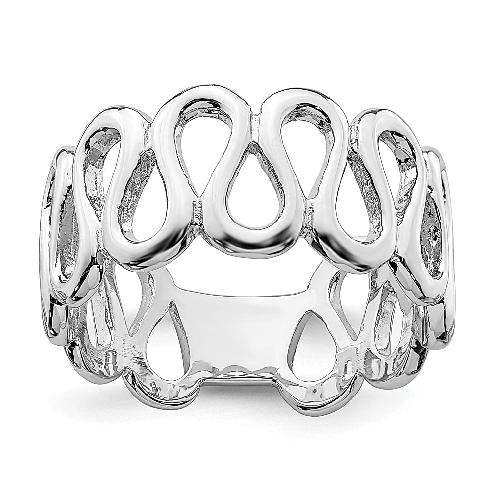 925 Sterling Silver Swirl Design Wedding Ring Band for Women - Elegant Fine Jewelry Gift for Her, Anniversary, Engagement, or Special Occasion
