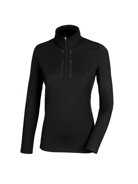 Pikeur Women's Zip Neck Base Layer - Thermal Underwear for Riding, Skiing & Outdoor Sports - Moisture Wicking & Breathable Winter Shirt