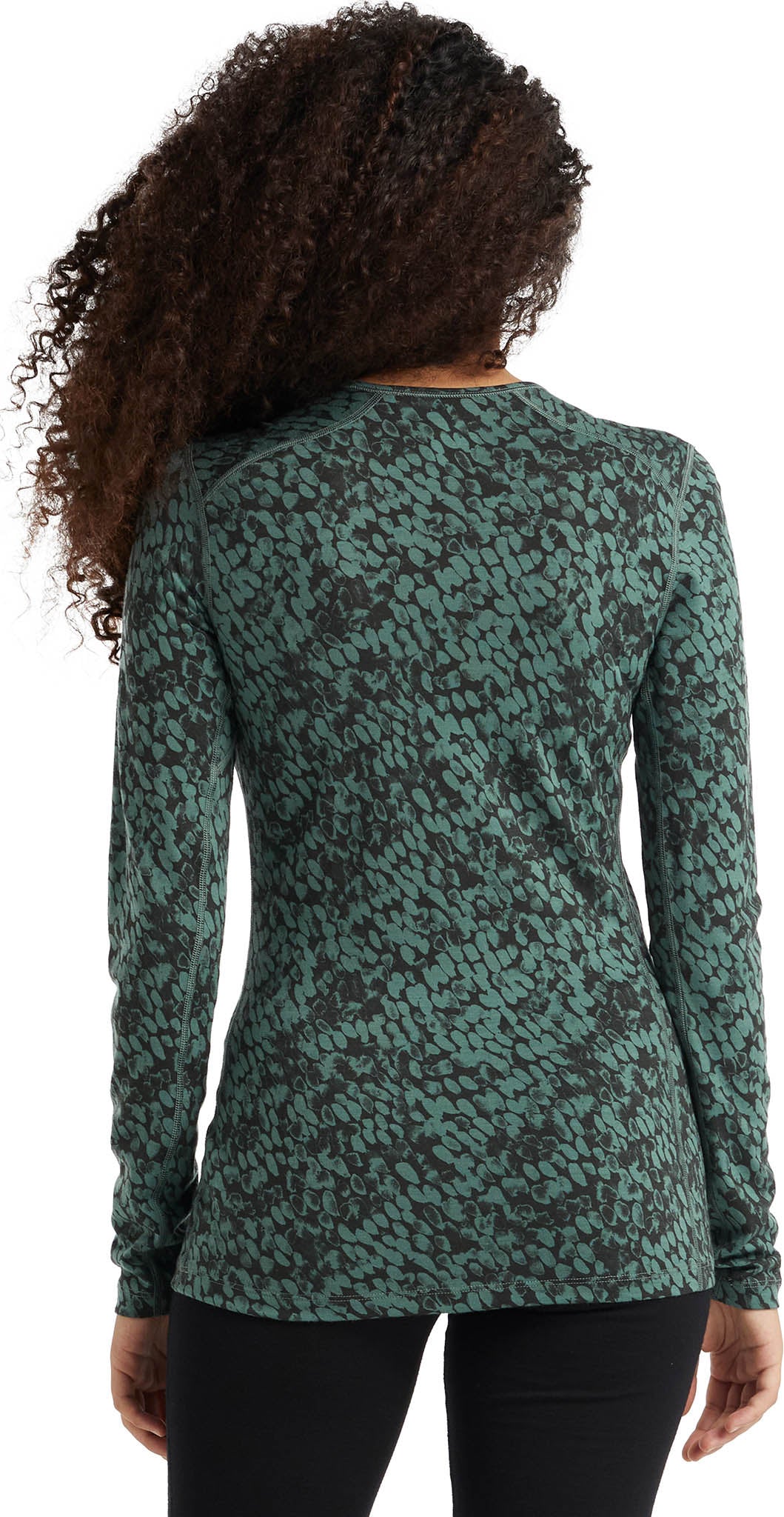200 Oasis Forest Shadows Long Sleeve Baselayer for Women - Moisture Wicking Thermal Underwear for Hiking, Skiing & Cold Weather Activities