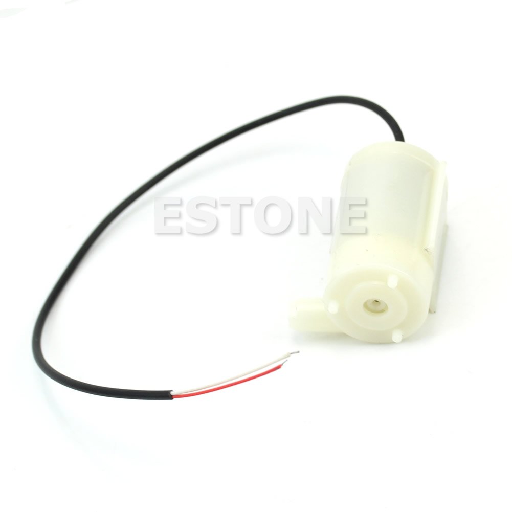 Jackyee DC 3V Small Water Pump - Horizontal & Submersible Mini Water Pump (3-6V, 120L/H) for Aquariums, Fountains, DIY Projects & Home Gardening - 1PC New Micro DC Motor Pump