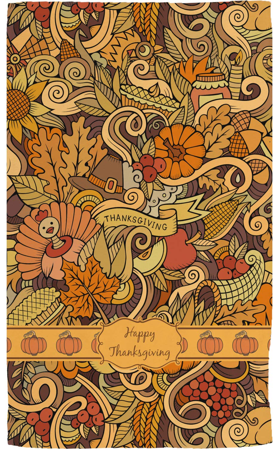 Personalized Thanksgiving Hand Towel - Custom Printed Kitchen Towel for Holiday Decor, Hostess Gift & Festive Home Decor | Perfect for Thanksgiving Dinner, Parties & Seasonal Home Styling
