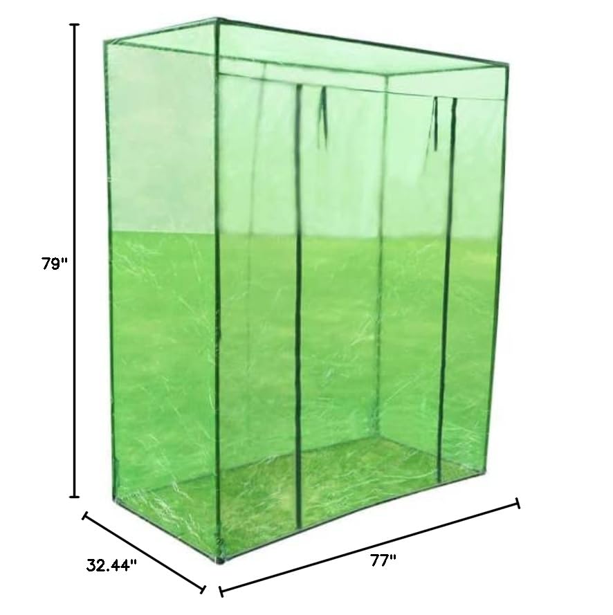 High-Quality Greenhouse Steel Frame with Durable PVC Cover - Perfect for Home Gardening, Plant Protection & Backyard Farming