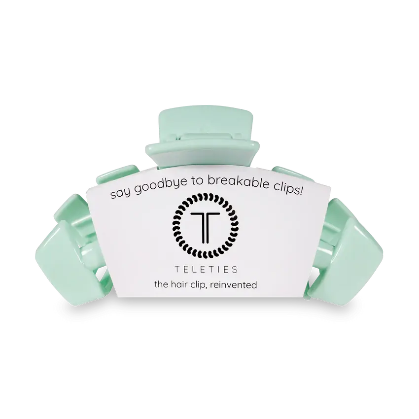 Large Mint Green Hair Clip for Women - Strong Hold Hair Claw for Thick Hair, Perfect for Ponytails, Buns & Everyday Styling