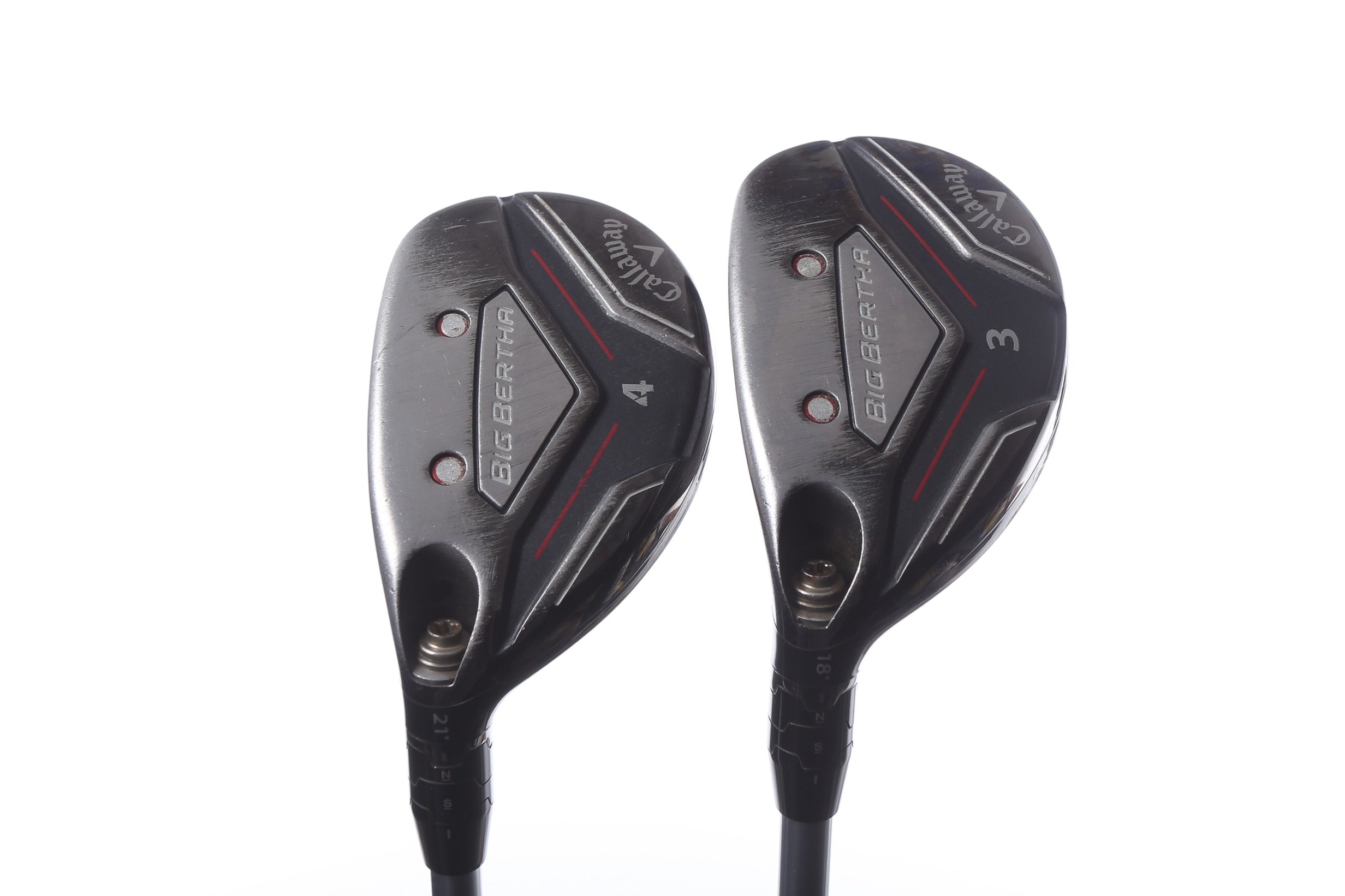 Used Callaway 2019 Big Bertha Hybrid Golf Club Set - Left Handed 3H & 4H with Regular Flex Shaft | Perfect for Left-Handed Golfers & Driving Range Practice