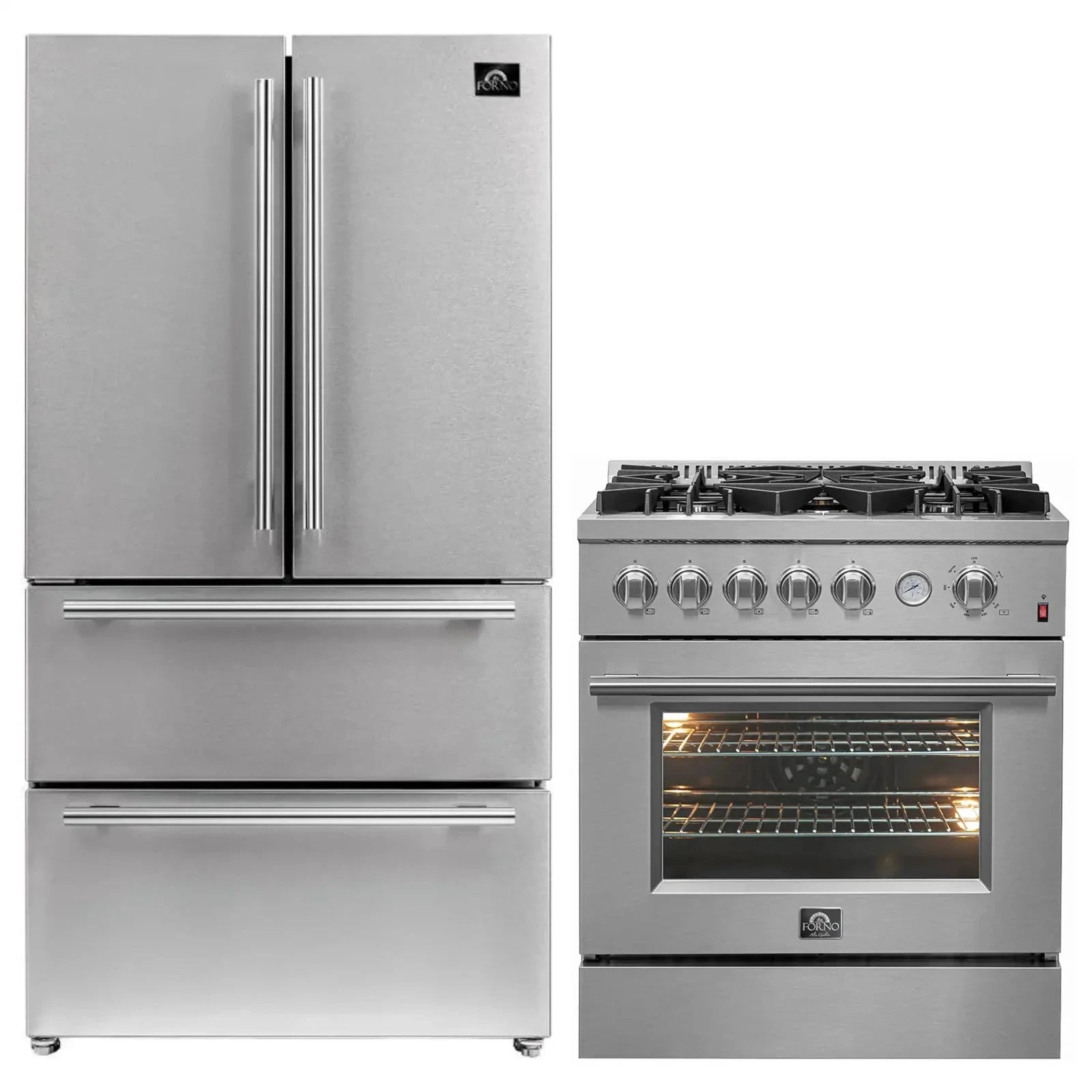 FORNO 2-Piece Stainless Steel Appliance Package - 30