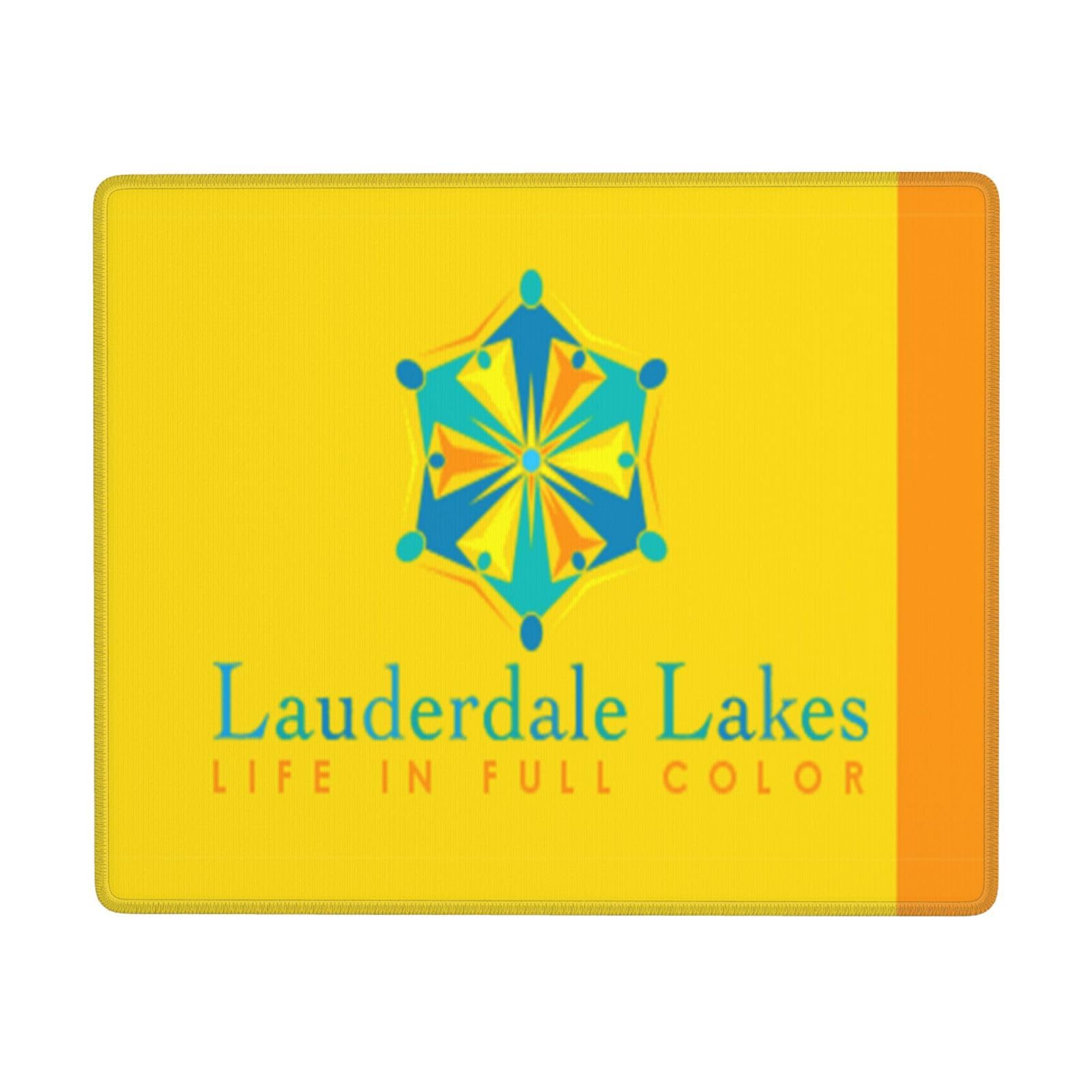 SIYTUAU Lauderdale Lakes Florida Flag Mouse Pad - 7x9 Inch Waterproof Non-Slip Rubber Gaming Mousepad for Office & Laptop Use | Perfect for Home, Work, and Gaming Setups
