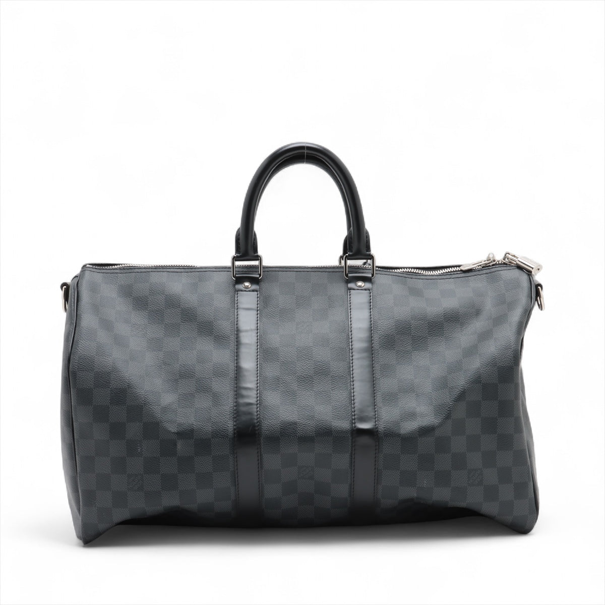 Louis Vuitton Damier Graphite Keepall Bandoulière 45 Travel Duffle Bag - Preorder | Stylish Carry-On Luggage for Business Trips & Weekend Getaways
