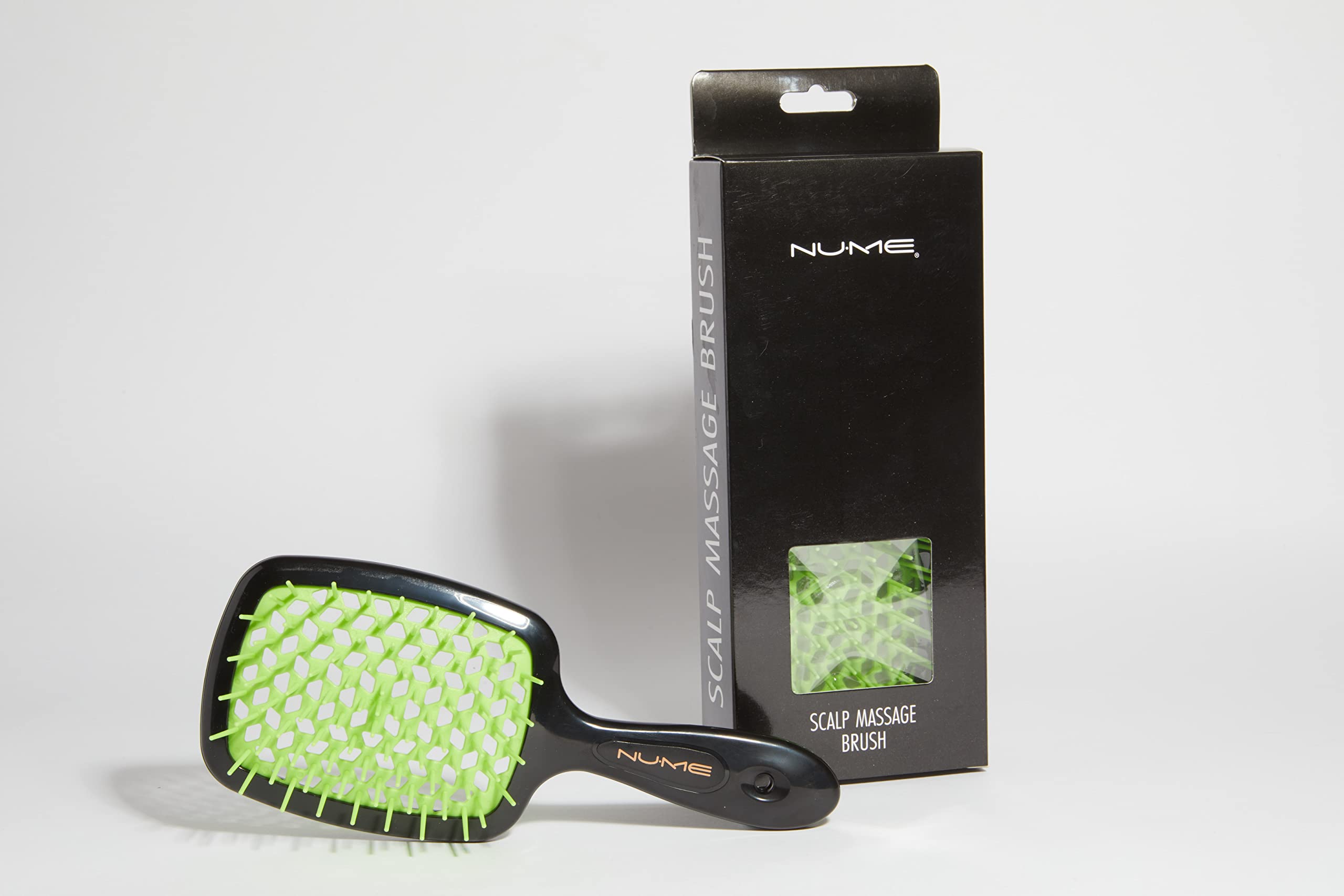 NuMe Scalp Massage Brush for Wet & Dry Hair - Soft Silicone Bristles Shampoo Brush for Dandruff Removal & Hair Growth | Scalp Scrubber Exfoliator for Shower & Daily Scalp Care - Perfect for Relaxation & Improved Hair Health