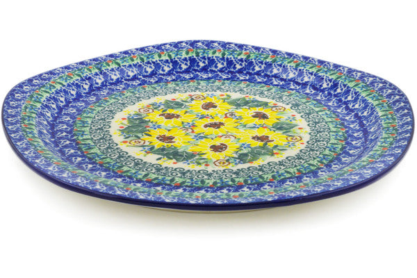 10-Piece Yellow Garden Dinner Plate Set - Elegant & Durable Porcelain Plates for Everyday Dining, Parties & Home Decor