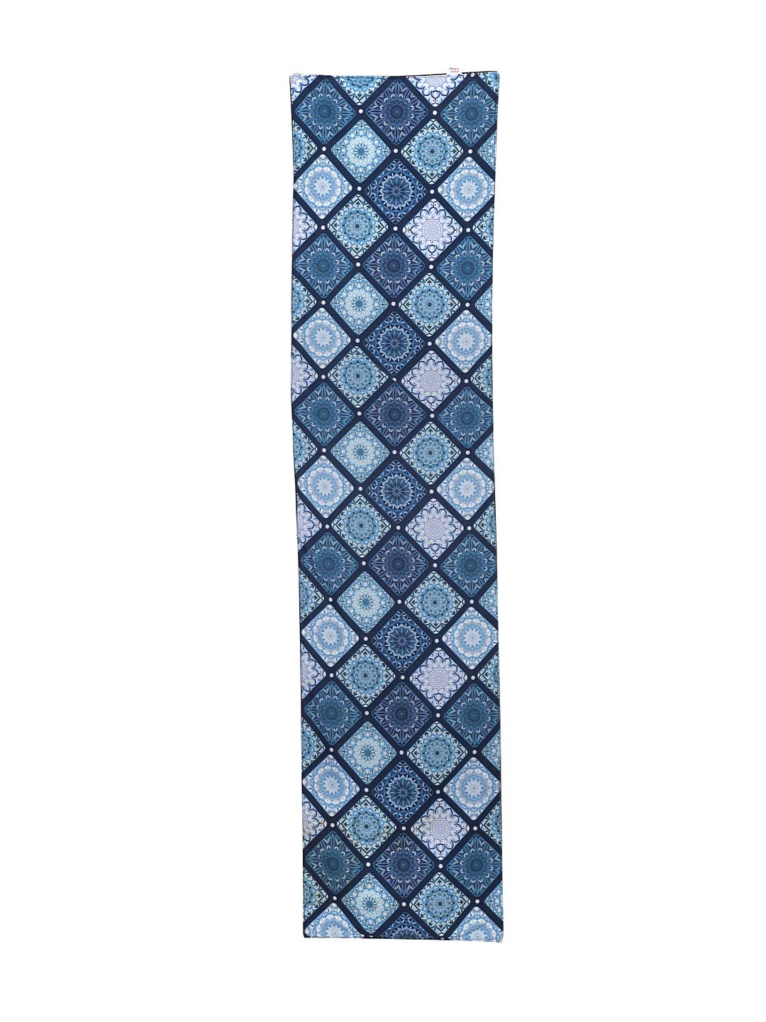 ALINA DECOR Poly Cotton Anokhi Pattern HD Printed Washable Table Runner - 13x58 Inch Blue Dining Table Runner for 4-6 Seater Tables | Perfect for Formal Dinners, Holiday Decor & Home Styling