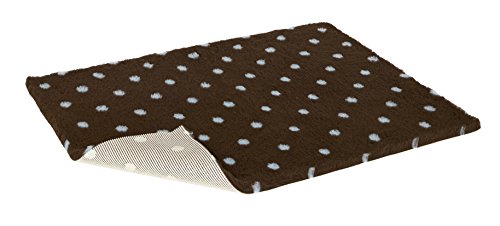 Brown with Blue Polka Dot