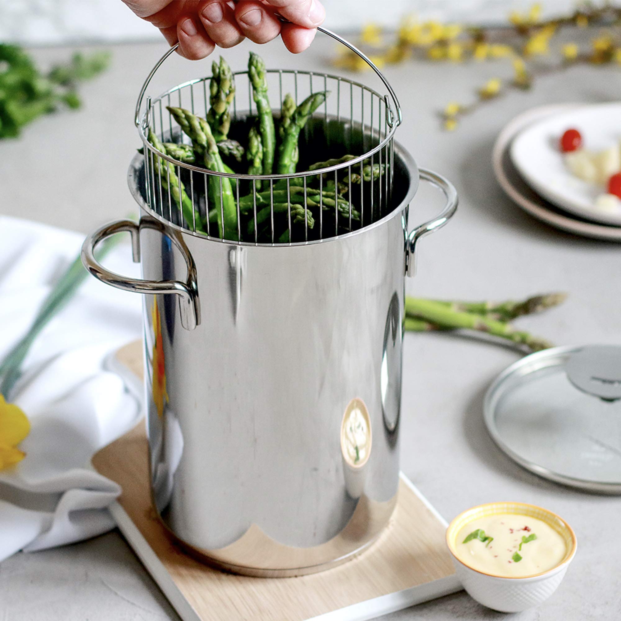CRISTEL® Stainless Steel Asparagus Pot - 6