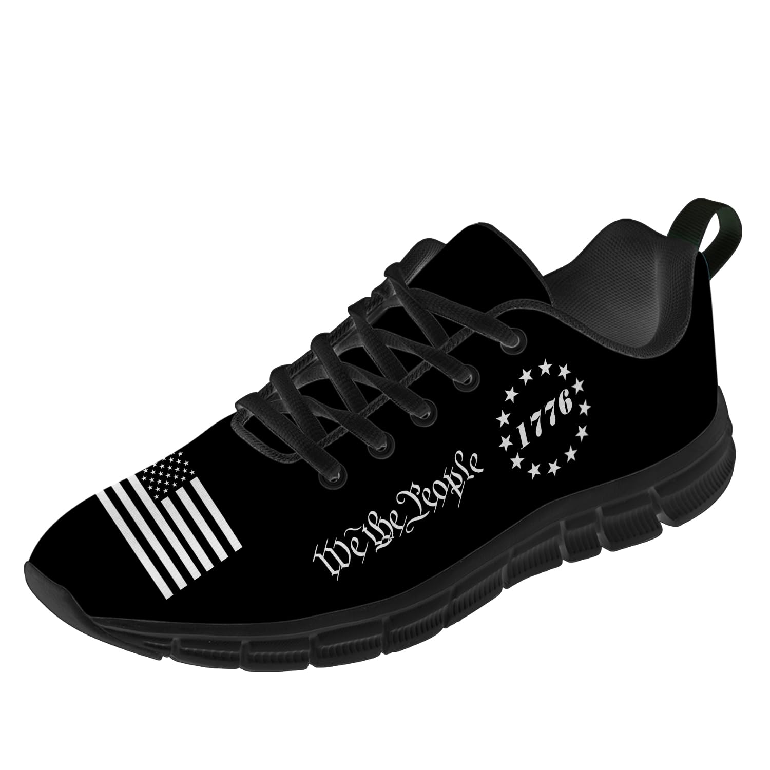 1776 Flag Walking Shoes for Women & Men - Lightweight Breathable Tennis Sneakers | Patriotic Comfort Shoes for Walking, Running & Casual Wear | Perfect Gift for Him & Her