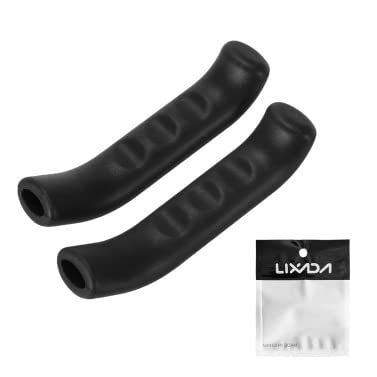 Lixada 2-Pack Bike Brake Lever Covers - Non-Slip Bicycle Grips Protector Sleeves for Mountain & Road Bikes - Weatherproof & Shock-Absorbing (Perfect for Commuting, Trail Riding & Urban Cycling)