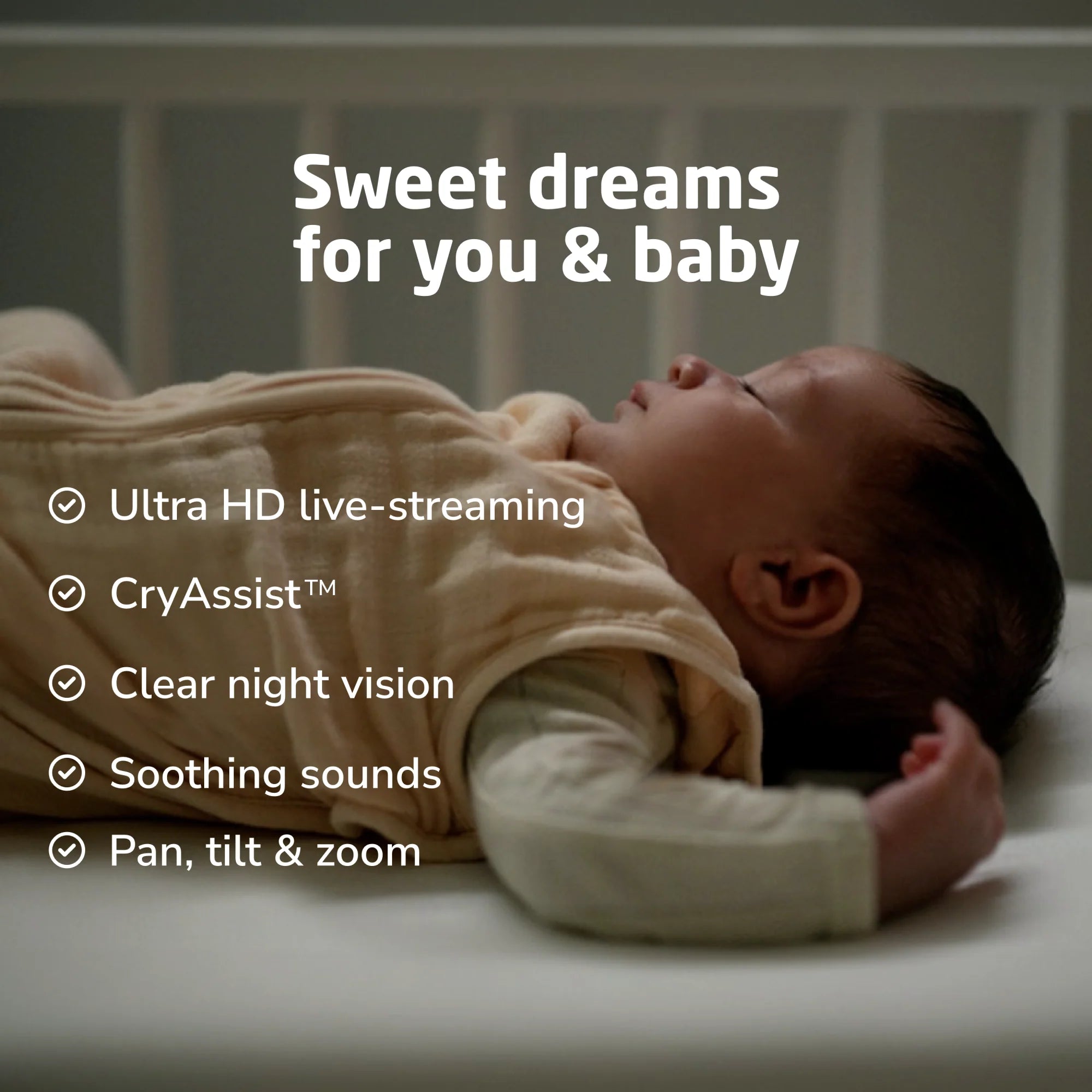 Maxi Cosi See Pro 360° Rotating HD Video Baby Monitor with Night Vision & Two-Way Audio - Perfect for Nursery, Bedroom & Travel Use