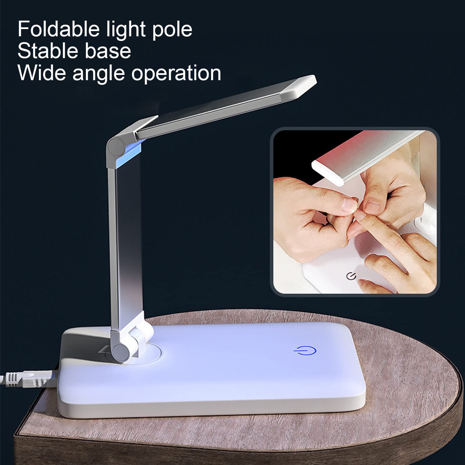 EXCLUZO Professional LED UV Nail Dryer Lamp - 12W Foldable Portable Nail Art Curing Light for Gel Polish - Perfect for Home Manicures & Salon Nail Art Designs